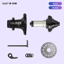 SET: Powershift Hub ETS Cassette 142mm with Hubshell (Shimano integration)