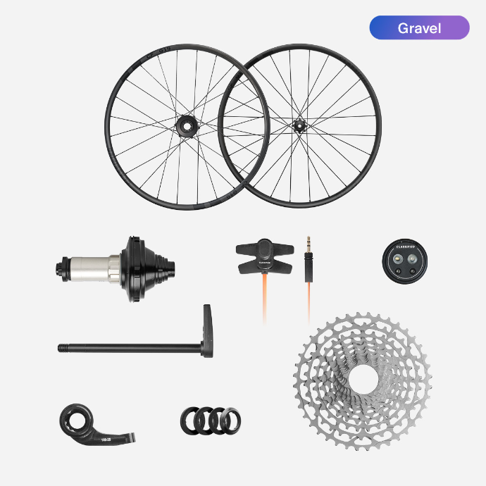 SET: Powershift Hub ETS cassette 142mm with Wheels