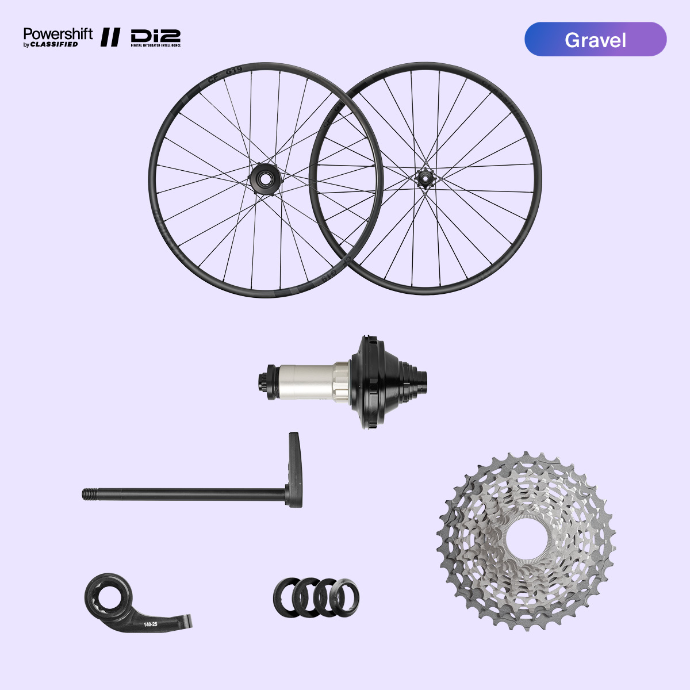 SET: Powershift Hub ETS cassette 142mm with Wheels (Shimano integration)