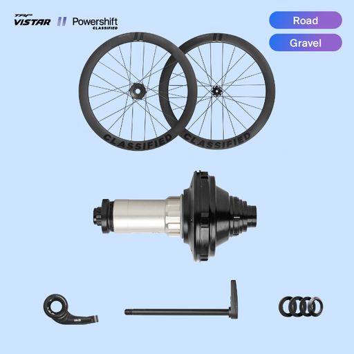 SET: Powershift Hub ETS cassette 142mm with Wheels (TRP Vistar)